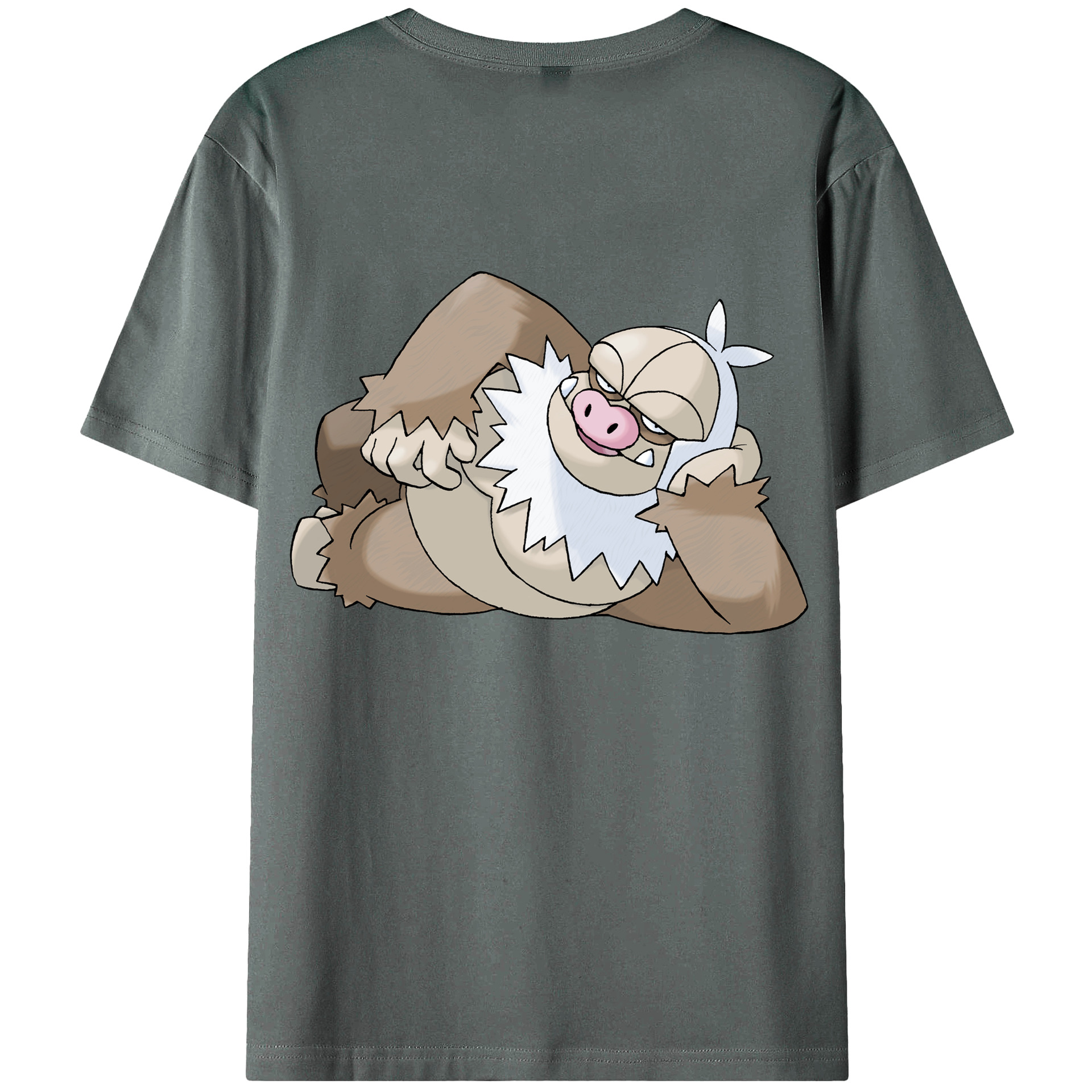 （画像用） ポケットモンスター Pokémon 綿100％ メンズ半袖Tシャツ（バックプリント） 通気性